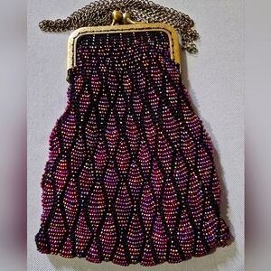 Gold Beaded Evening Purse